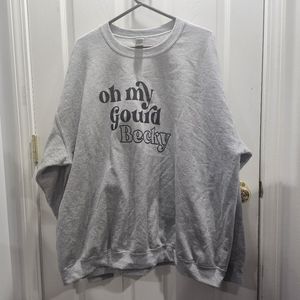 NWOT Oh My Gourd Becky Ash Gray Gildan Sweatshirt 4XL